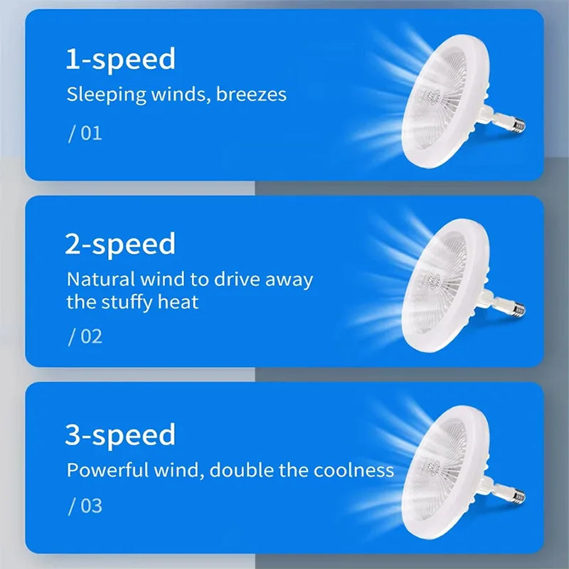 Modern 2 in1- 30W LED Fan Light with Remote‑Control.