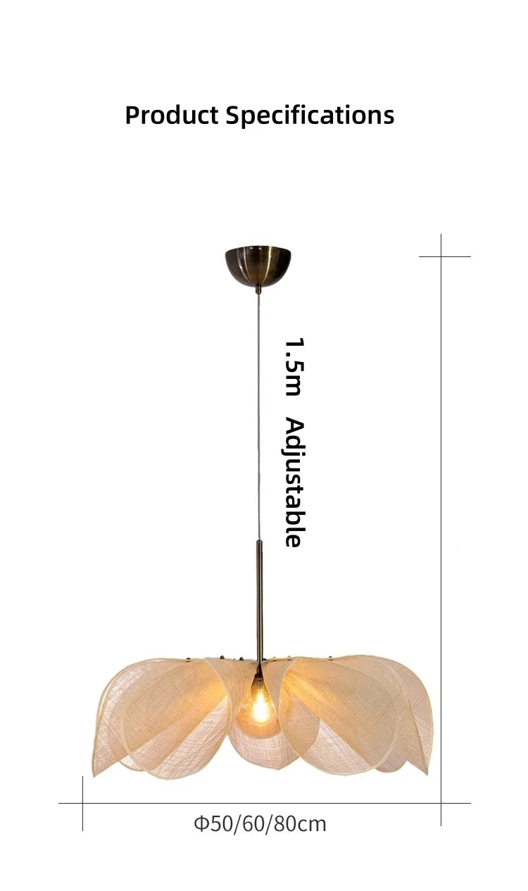 Flower Chandelier with French fabric