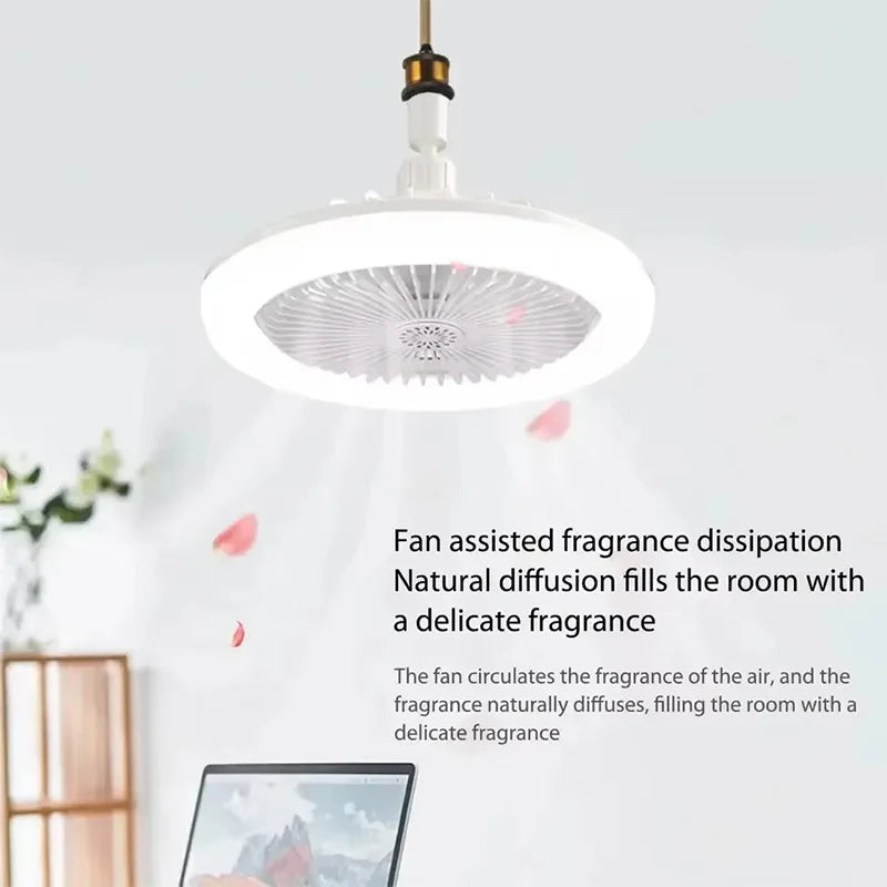 Modern 2 in1- 30W LED Fan Light with Remote‑Control.