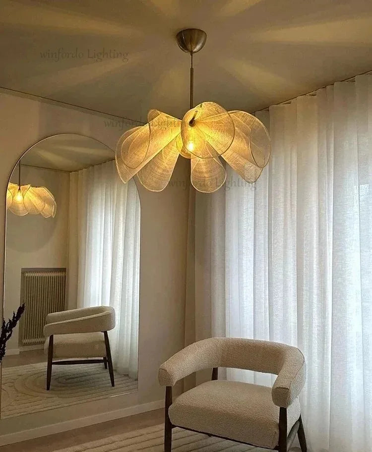 Flower Chandelier with French fabric