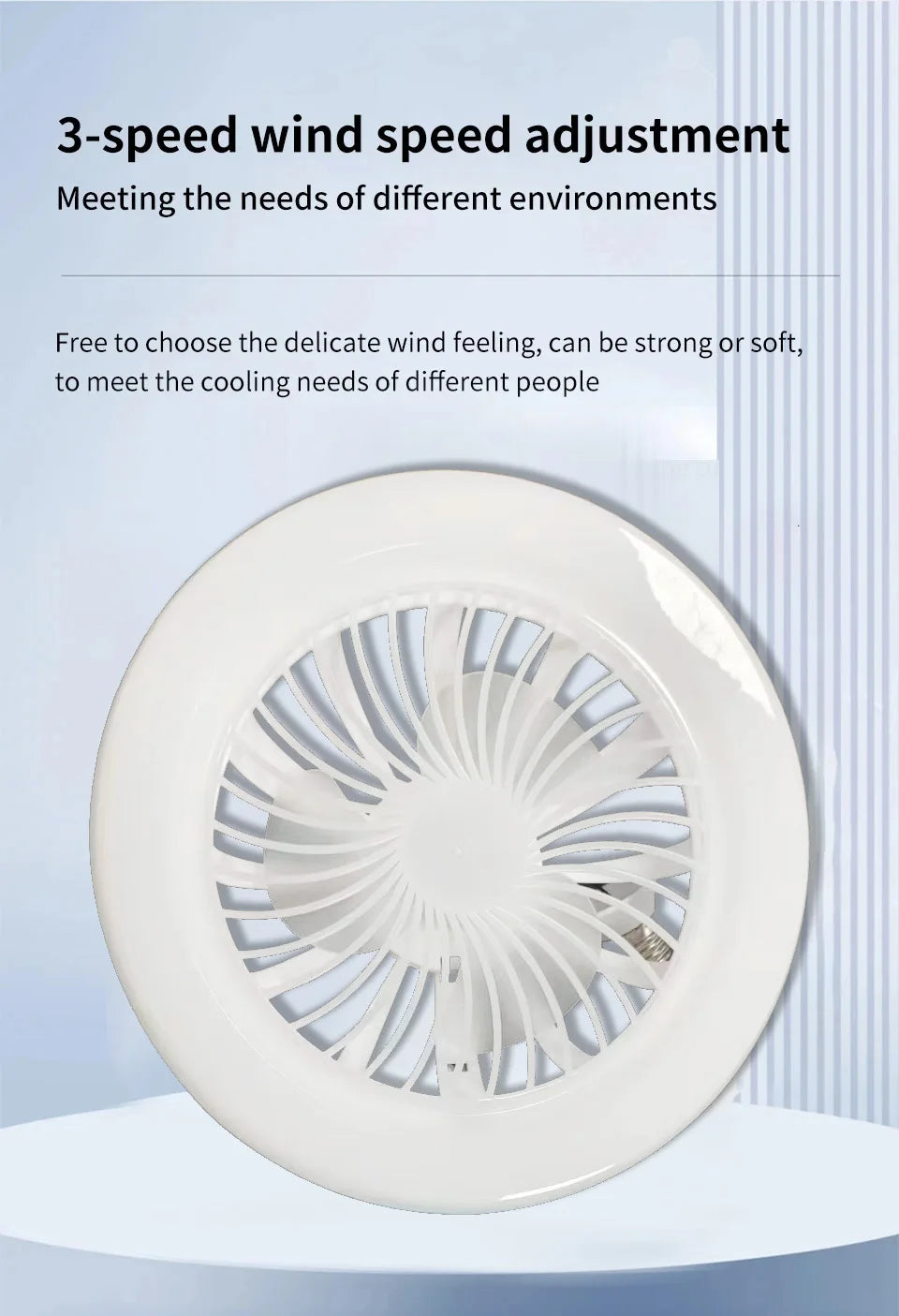 Modern 2 in1- 30W LED Fan Light with Remote‑Control.