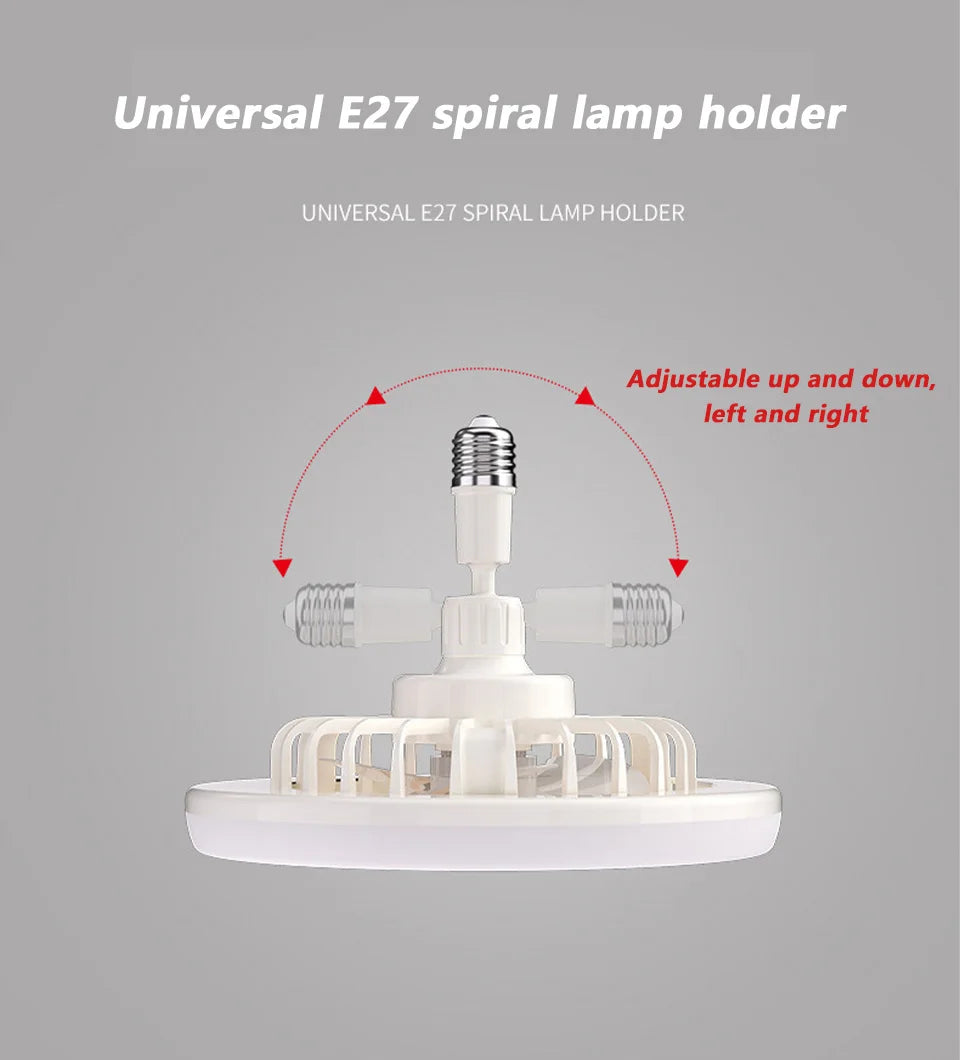 Modern 2 in1- 30W LED Fan Light with Remote‑Control.