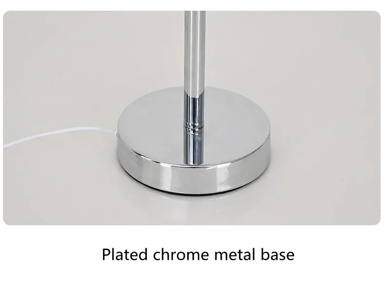 Glass table lamp with trichromatic dimming